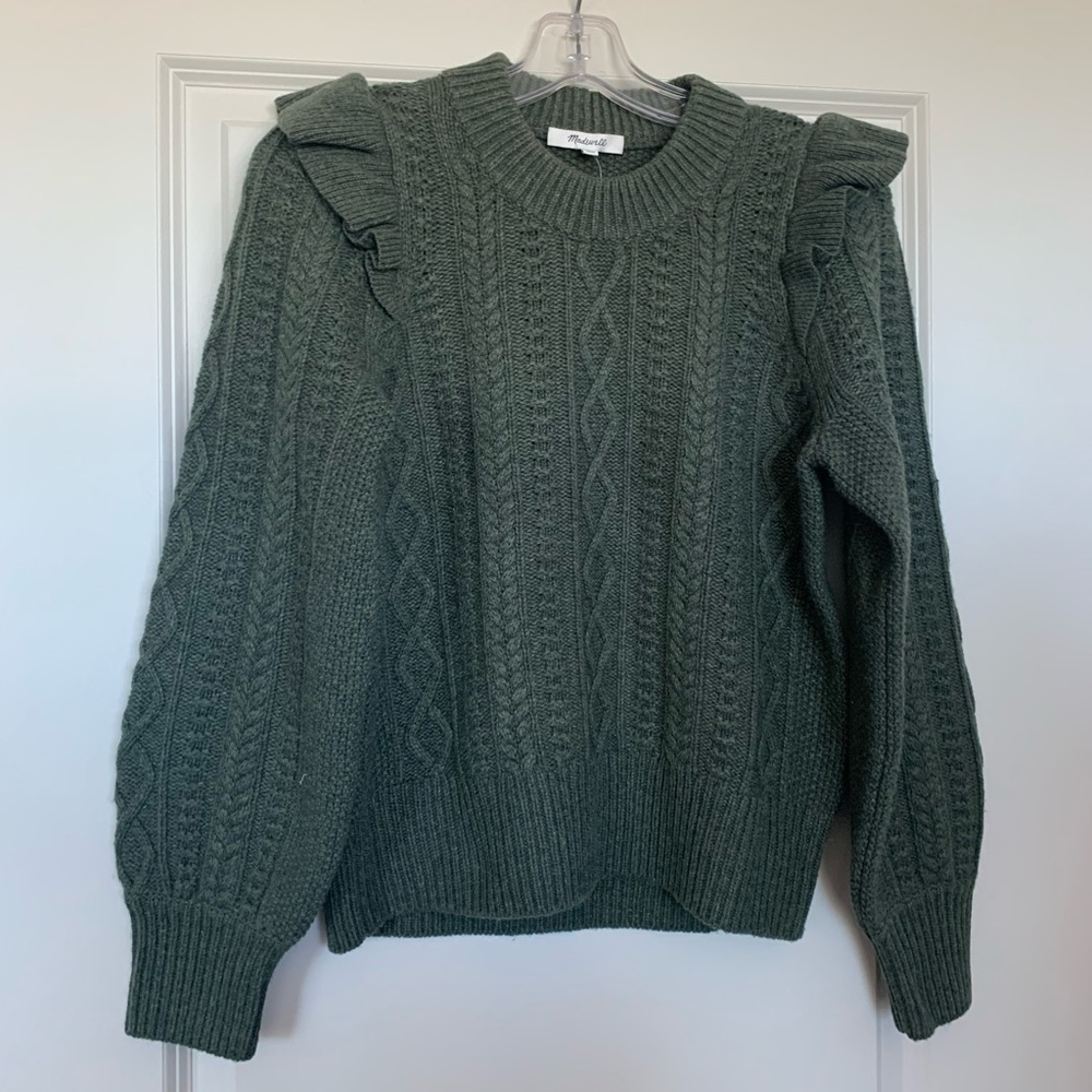 Hollydene Ruffle-Shoulder Pullover Sweater - Picture 4 of 10